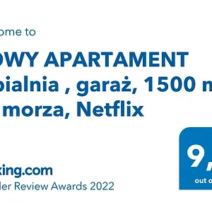  Apartament Nowy Sypialnia , Garaż, 1500 M Od Morza, Netflix